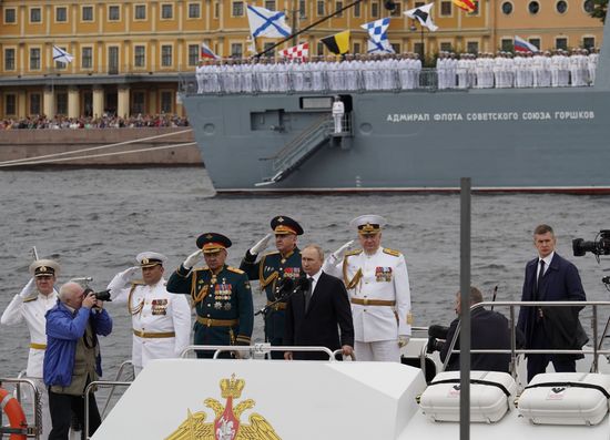 Russia Putin Navy Day