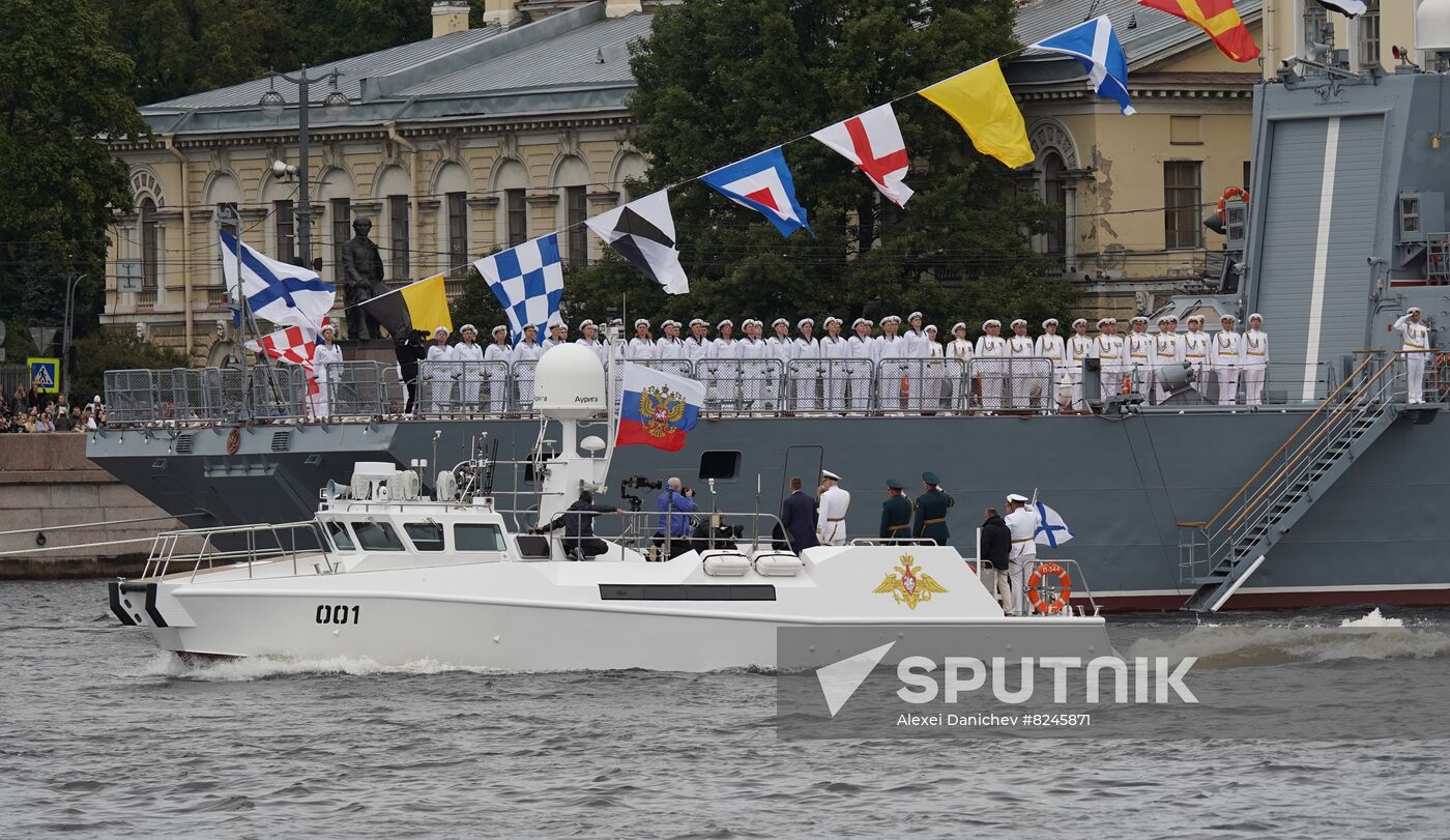 Russia Putin Navy Day