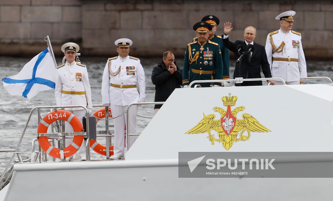 Russia Putin Navy Day