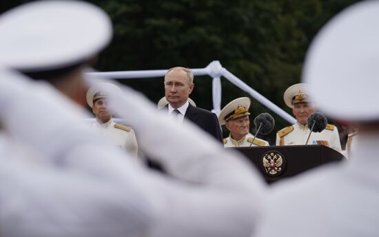 Russia Putin Navy Day