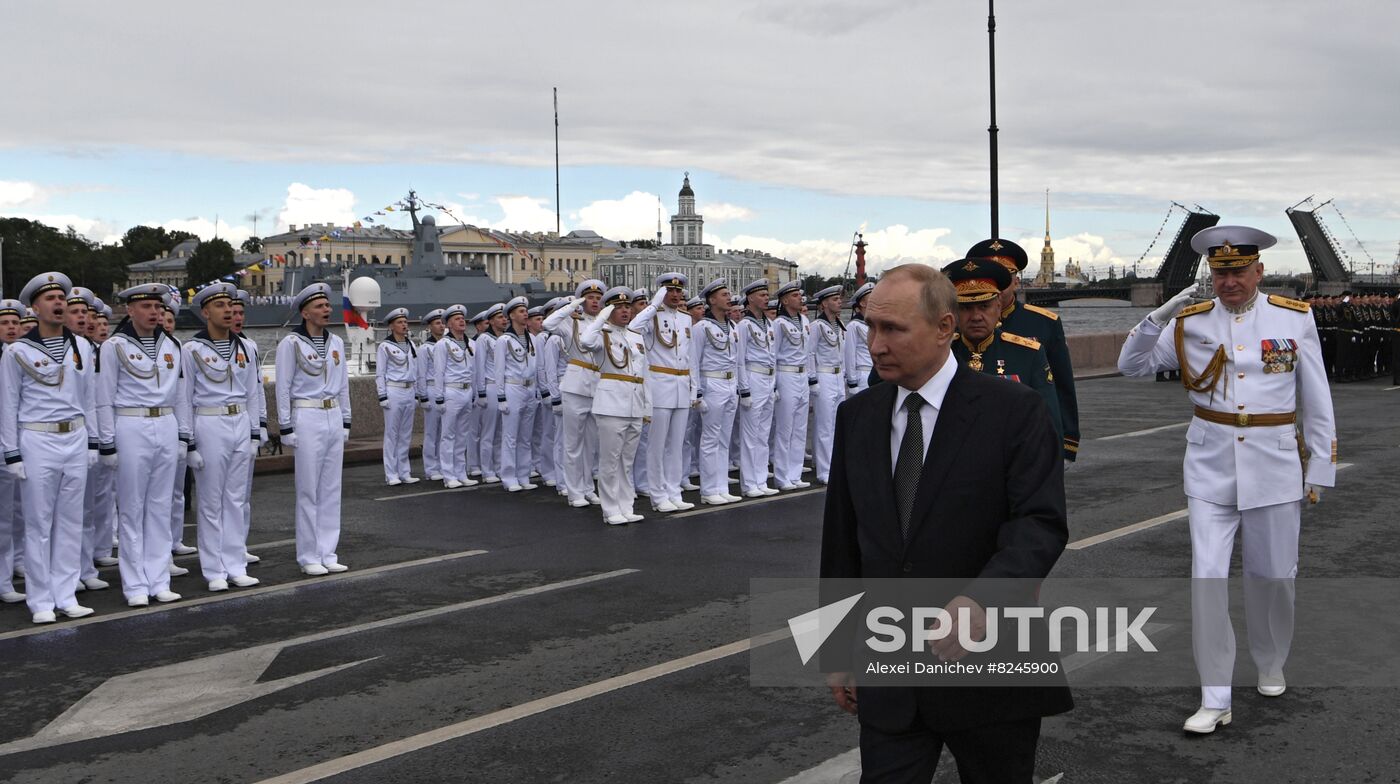 Russia Putin Navy Day