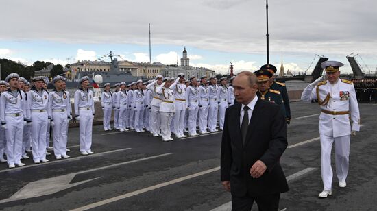 Russia Putin Navy Day