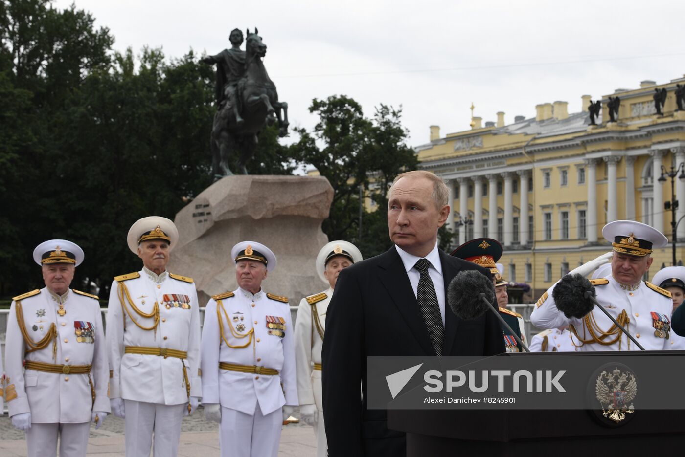 Russia Putin Navy Day