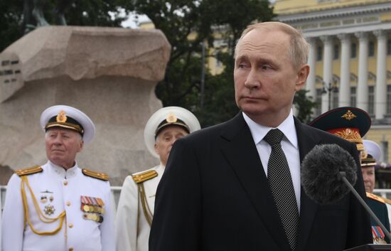 Russia Putin Navy Day