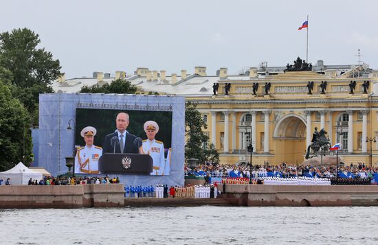 Russia Putin Navy Day