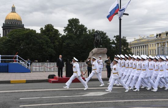 Russia Putin Navy Day