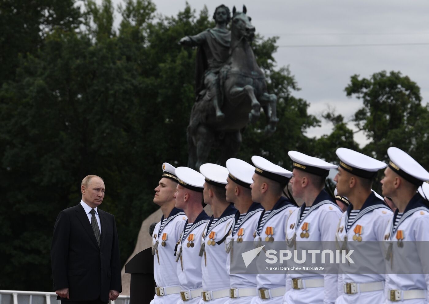 Russia Putin Navy Day