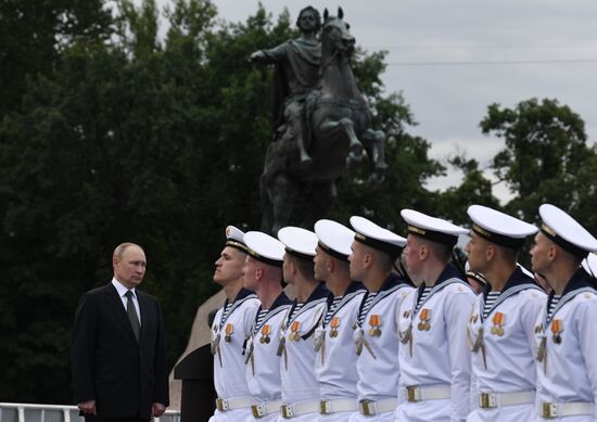 Russia Putin Navy Day