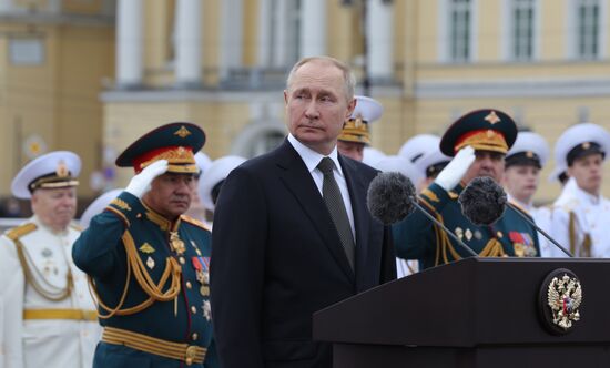 Russia Putin Navy Day