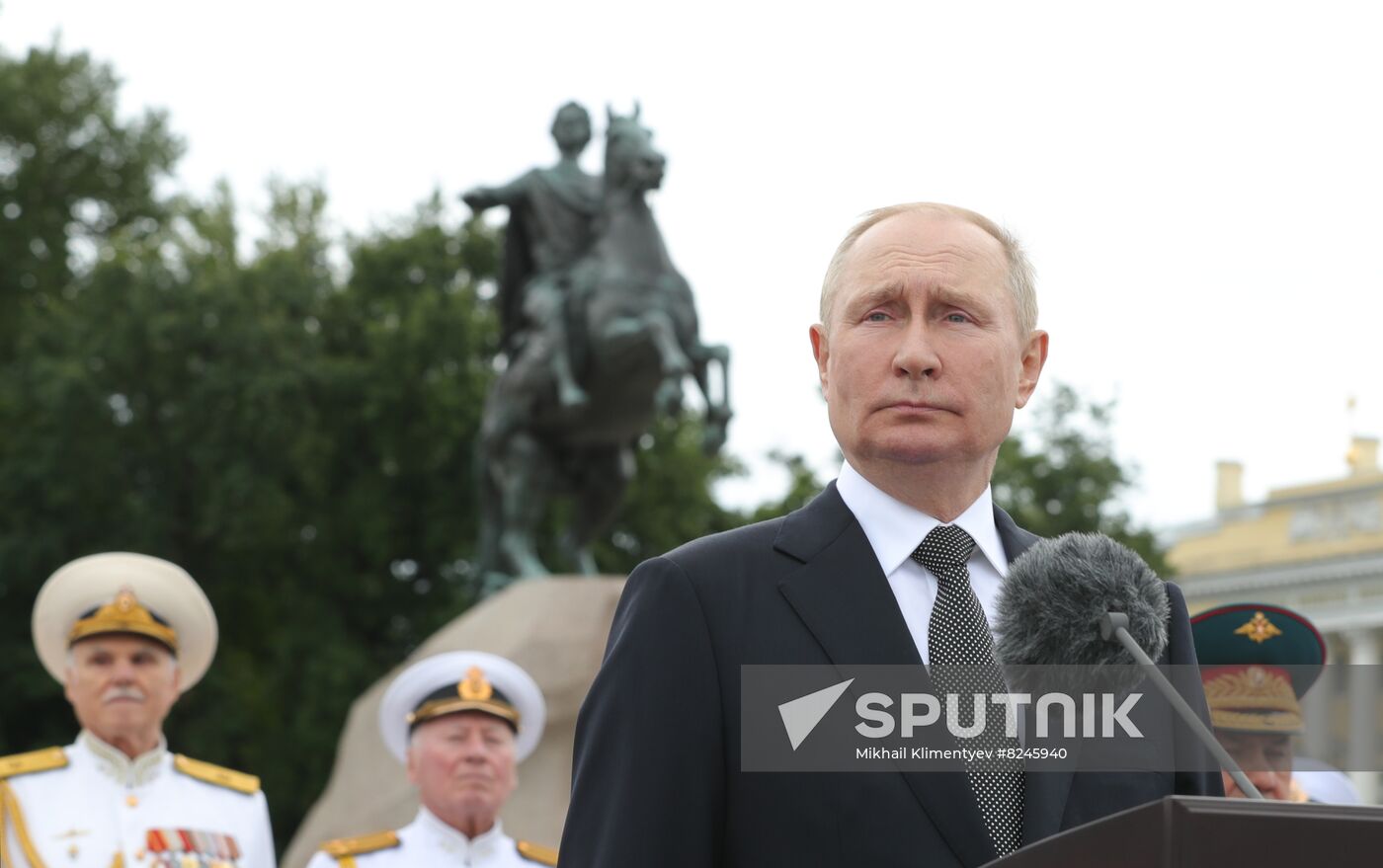 Russia Putin Navy Day