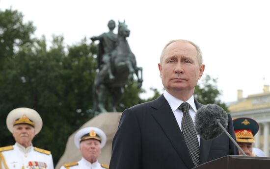 Russia Putin Navy Day