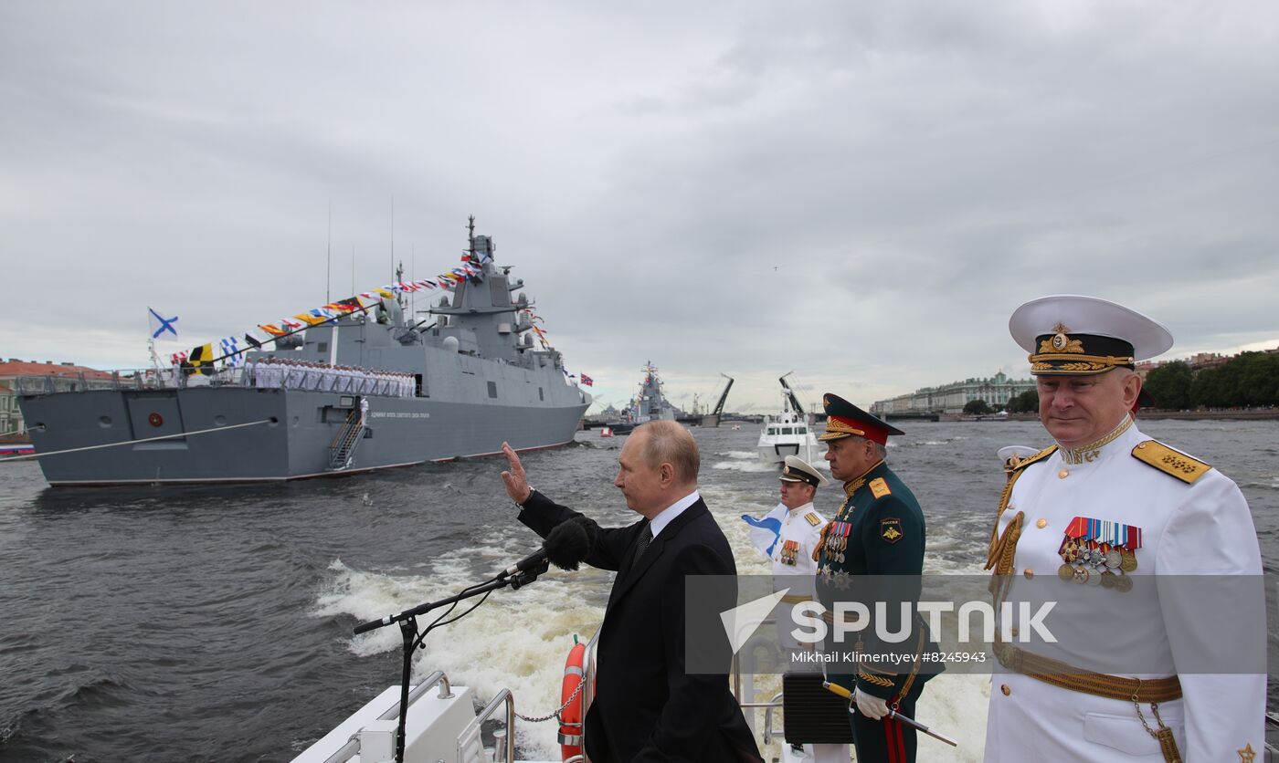 Russia Putin Navy Day