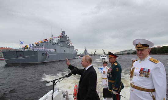 Russia Putin Navy Day