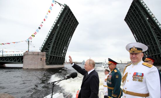 Russia Putin Navy Day