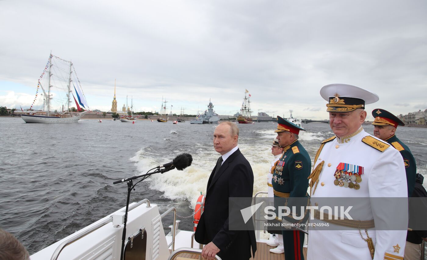 Russia Putin Navy Day