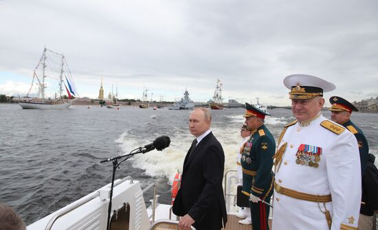 Russia Putin Navy Day
