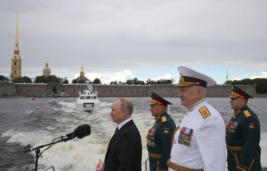 Russia Putin Navy Day