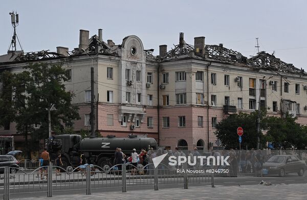 DPR Russia Ukraine Military Operation Water Distribution