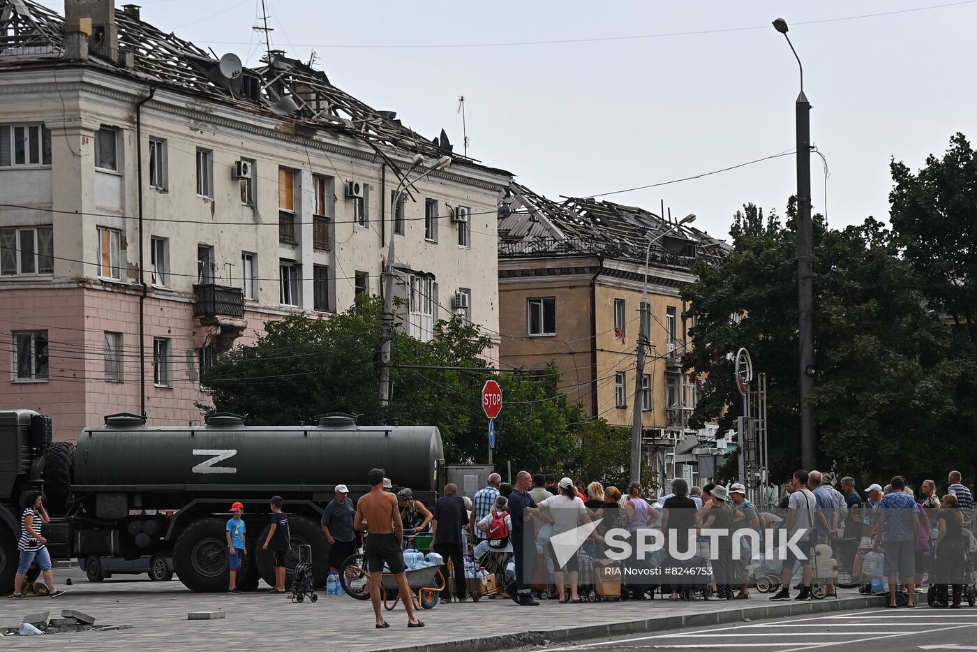 DPR Russia Ukraine Military Operation Water Distribution