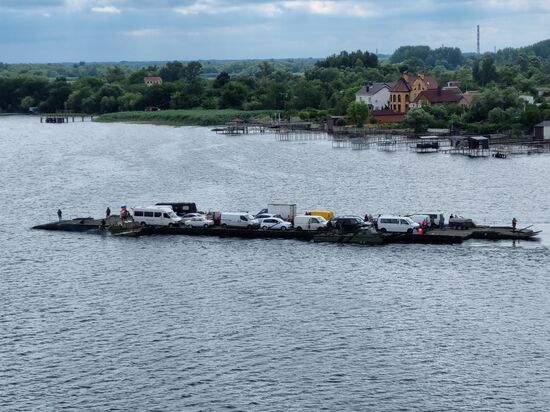 Ukraine Russia Military Operation Pontoon Ferry