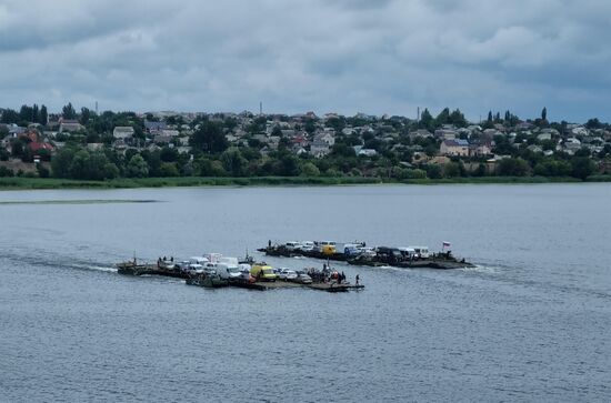 Ukraine Russia Military Operation Pontoon Ferry