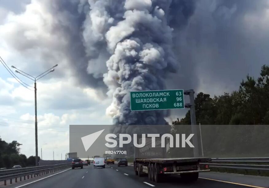 Russia Warehouse Fire