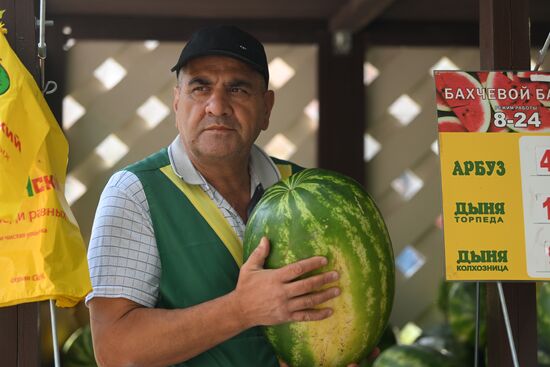 Russia Agriculture Watermelons Season