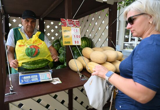 Russia Agriculture Watermelons Season