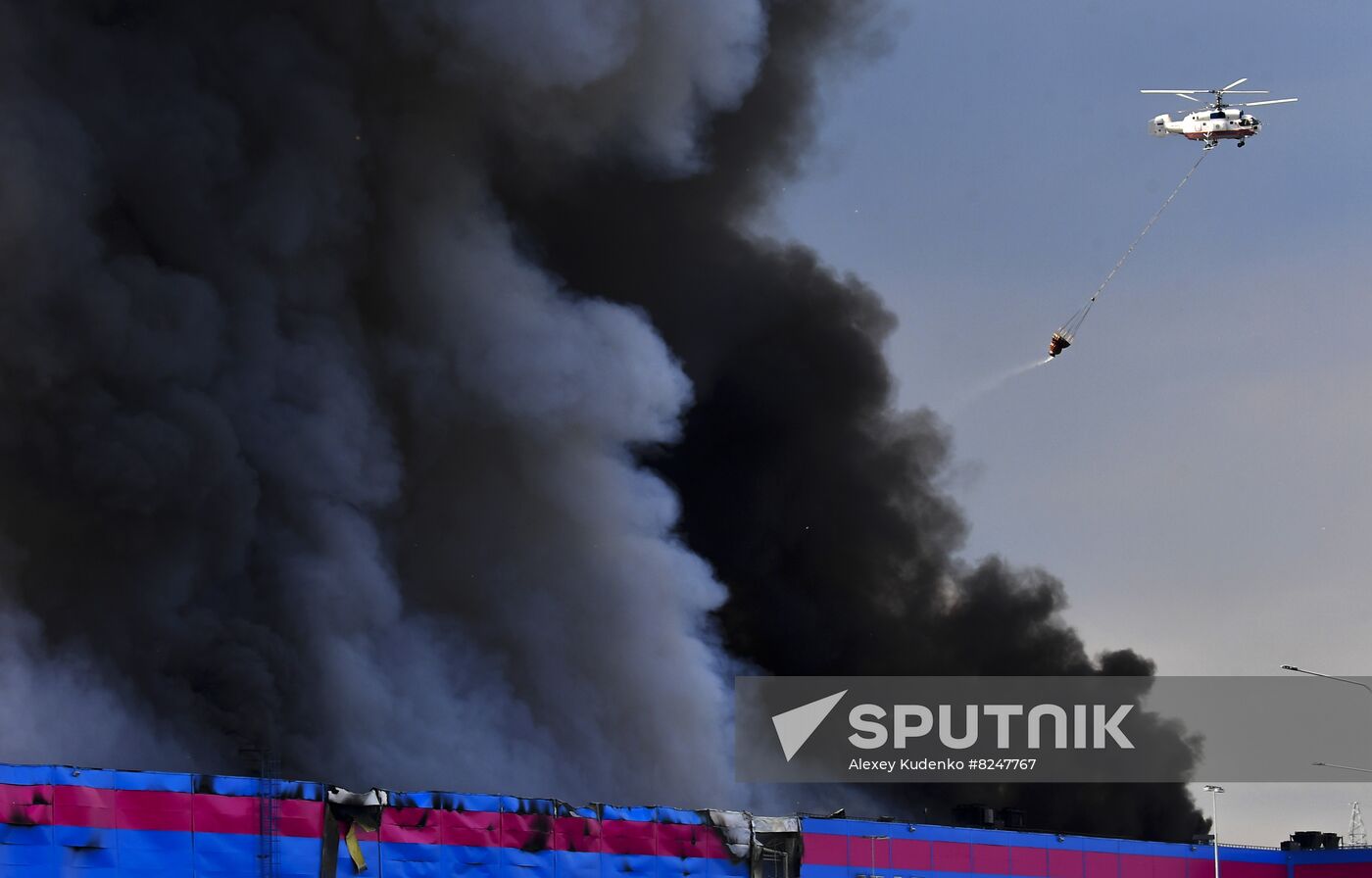 Russia Warehouse Fire