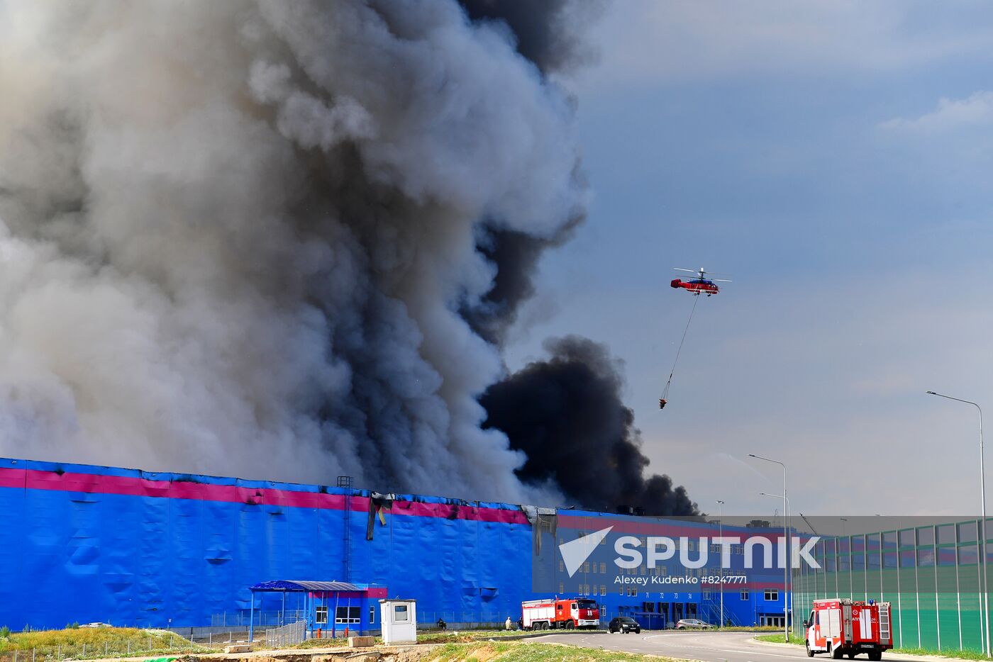 Russia Warehouse Fire