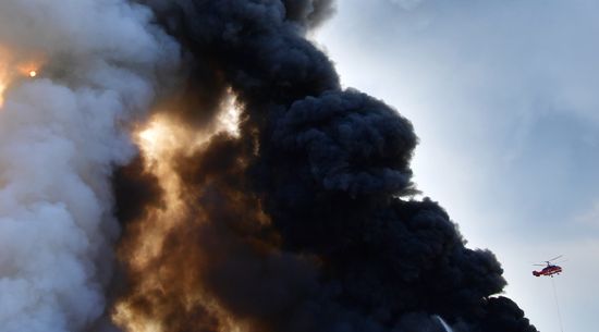 Russia Warehouse Fire