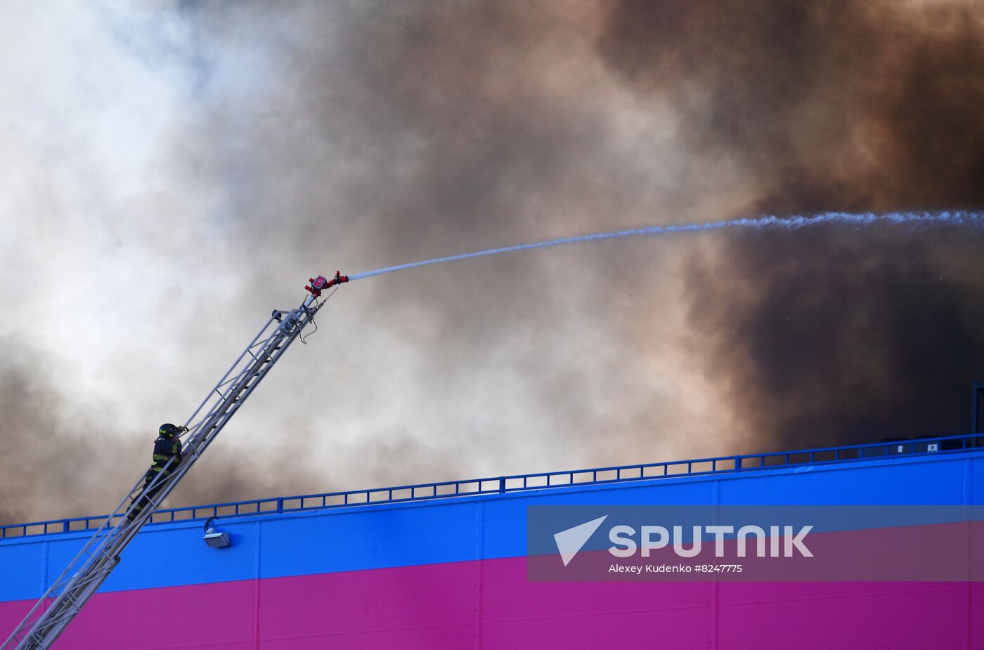 Russia Warehouse Fire