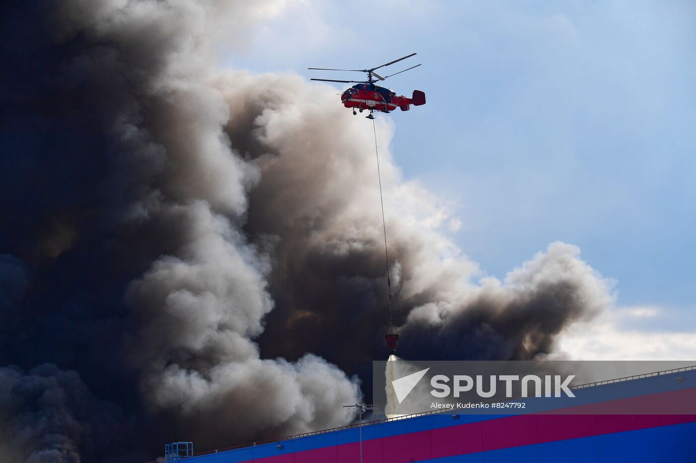Russia Warehouse Fire