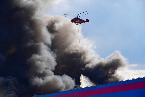 Russia Warehouse Fire