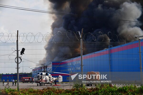Russia Warehouse Fire