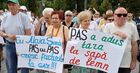 Protesters hold placards as they take part in a rally against rising prices in Chisinau, Moldova. People protest against unprecedented price growth on gas and other energy sources, and food, and against degrading living standards. In April, inflation in Moldova reached 22.2%, which was an absolute record among European countries, the former president of the republic, Igor Dodon, said. Location: Moldova, Chisinau. Author: Rodion Stepanchuk/Sputnik/РИА Новости. Moldova Opposition Rally