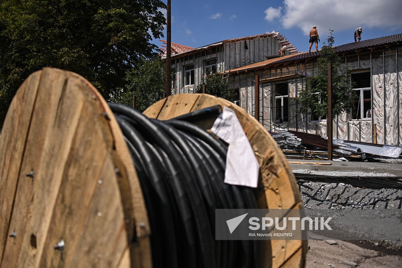 DPR Russia Ukraine Military Operation Restoration Work