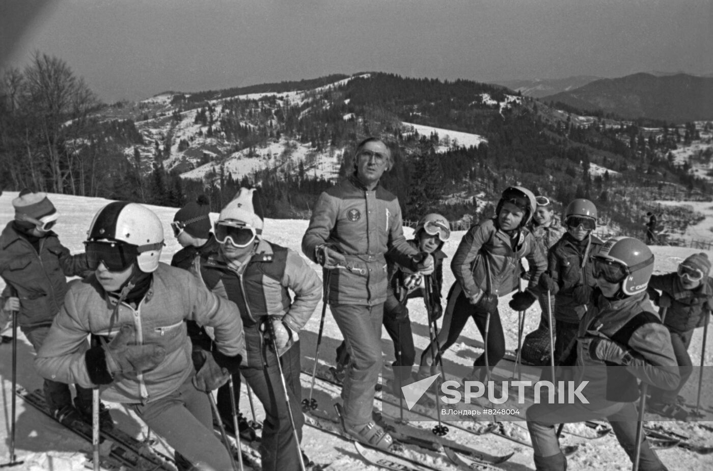 Alpine ski resort in Slavskoye, Transcarpathia