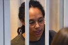 US basketball star Brittney Griner is seen inside a defendants' cage as she attends a court hearing on her case in Khimki, outside Moscow, Russia. Brittney Griner, a two-time Olympic gold medalist in basketball, was detained at a Moscow airport in February after a police dog alerted officers to a vape cartridge containing cannabis extracts in her luggage. Location: Russia, Moscow region, Khimki. Author: Mikhail Voskresenskiy/Sputnik. Russia US Basketball Player Trial