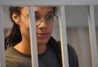 US basketball star Brittney Griner is seen inside a defendants' cage as she attends a court hearing on her case in Khimki, outside Moscow, Russia. Brittney Griner, a two-time Olympic gold medalist in basketball, was detained at a Moscow airport in February after a police dog alerted officers to a vape cartridge containing cannabis extracts in her luggage. Location: Russia, Moscow region, Khimki. Author: Mikhail Voskresenskiy/Sputnik. Russia US Basketball Player Trial