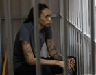 US basketball star Brittney Griner is seen after a court hearing on her case in Khimki, outside Moscow, Russia. Brittney Griner, a two-time Olympic gold medalist in basketball, was detained at a Moscow airport in February after a police dog alerted officers to a vape cartridge containing cannabis extracts in her luggage. A judge has sentenced Griner to nine years in prison. Location: Moscow region, Khimki. Author: Anton Novoderezhkin. Russia US Basketball Player Trial