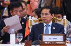 In this handout photo released by the Russian Foreign Ministry, Vietnam's Foreign Minister Bui Thanh So attends the 12th East Asia Summit Foreign Ministers' Meeting during the 55th Association of Southeast Asian Nations (ASEAN) ministerial meeting in Phnom Penh, Cambodia. Editorial use only, no archive, no commercial use. Location: Cambodia. Cambodia Russia