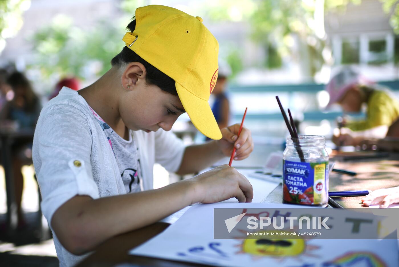 Ukraine Russia Military Operation Kids Camp