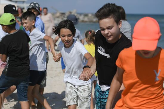 Ukraine Russia Military Operation Kids Camp