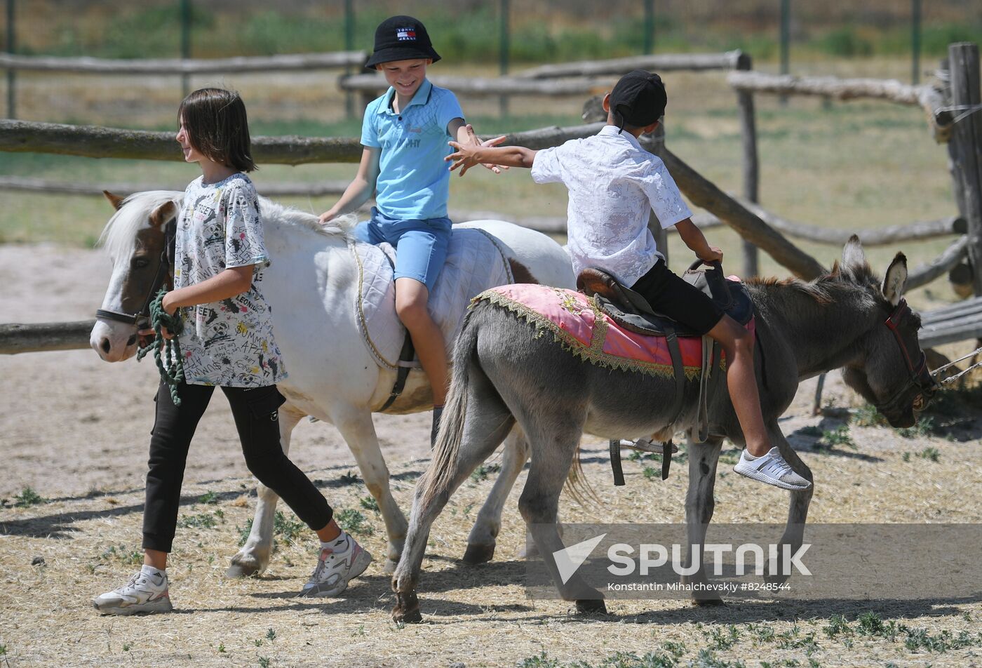 Ukraine Russia Military Operation Kids Camp