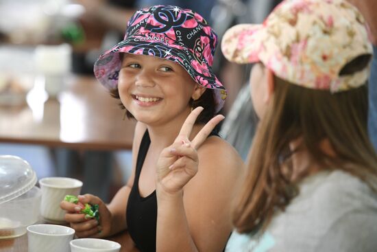 Ukraine Russia Military Operation Kids Camp
