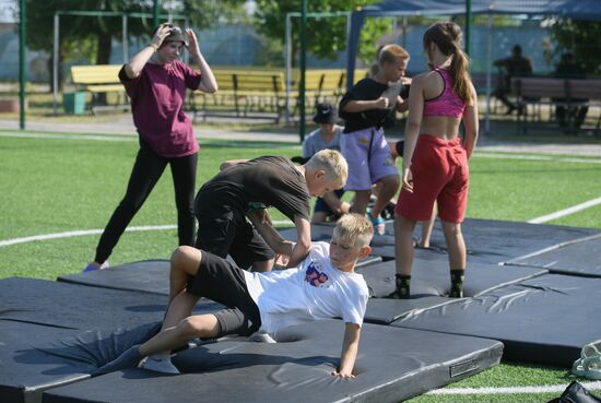 Ukraine Russia Military Operation Kids Camp