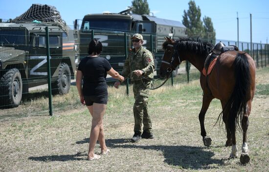 Ukraine Russia Military Operation Kids Camp