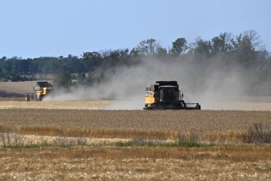 DPR Russia Ukraine Military Operation Wheat Harvesting