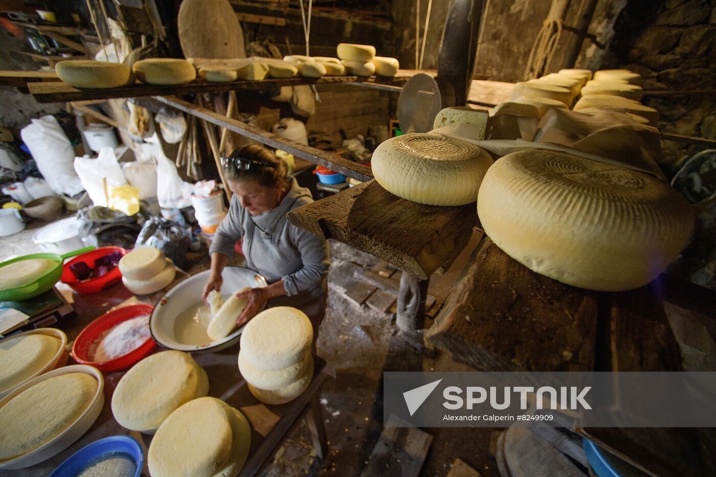 Russia North Caucasus Cheese Production